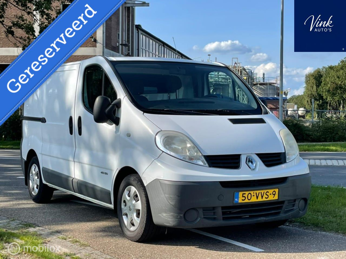 Renault Trafic T29 L1/h1 2.5 Dci 107kw E4 Fap 2.5 dCi T29 L1H1 | 145 pk | A/C | 3 Persoons | 2000 KG Trekgewicht 2008 - voorkant