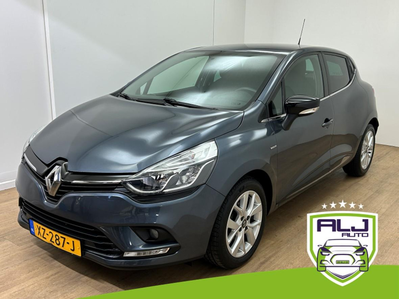 Renault Clio Occasion 0.9 TCe Limited | Grijs | Airco | Tweedehands Renault Clio | Cruisecontrol | Bluetooth 2019 - voorkant