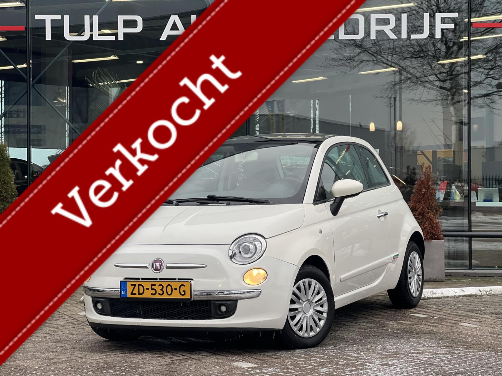 Fiat Fiat 500 1.2 Lounge Airco Blue&Me Panorama Xenon Allseason 2008 - voorkant