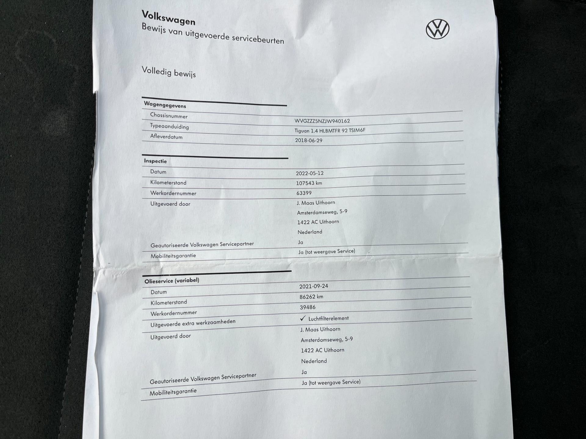 Foto van Volkswagen Tiguan