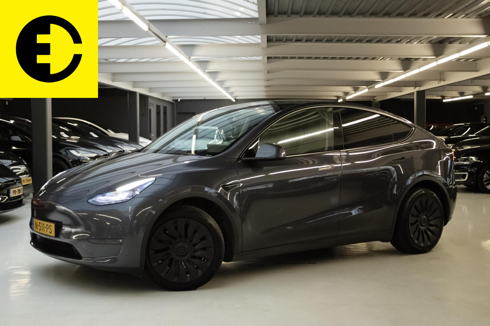 Tesla Model Y Long Range AWD 75 kWh | FSD | Trekhaak | Incl.BTW 2021 - voorkant