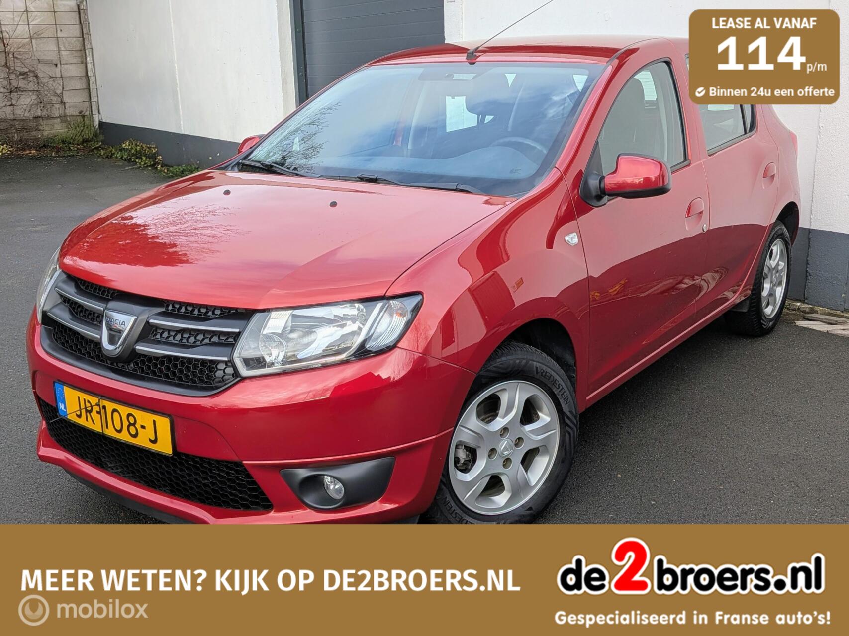 Dacia Sandero 0.9 TCe S&S Lauréate/ Airco/Navi/Trekhaak 2016 - voorkant