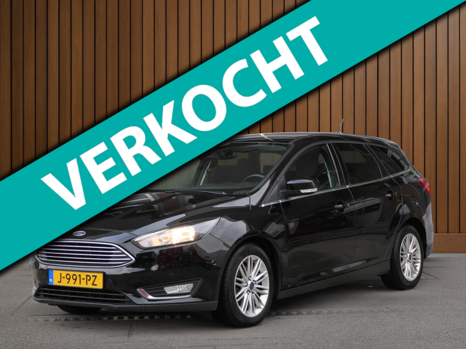 Ford Focus 1.0 Titanium 125PK! | Stoel/stuur verwarming| Cruise | Navi | Climate Control 2017 - voorkant