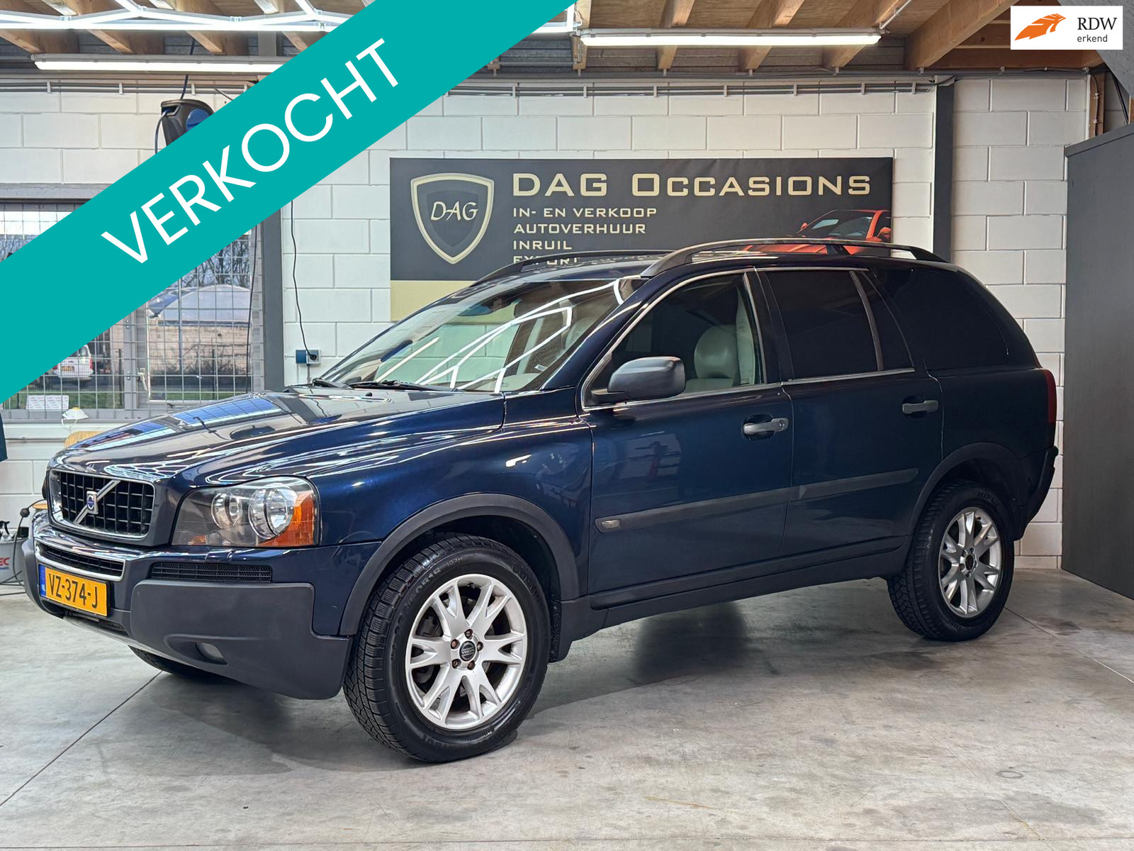 Volvo Xc90 ENKEL CABINE|AUTOMAAT|TREKHAAK|CRUISE|LEER 2004 - voorkant