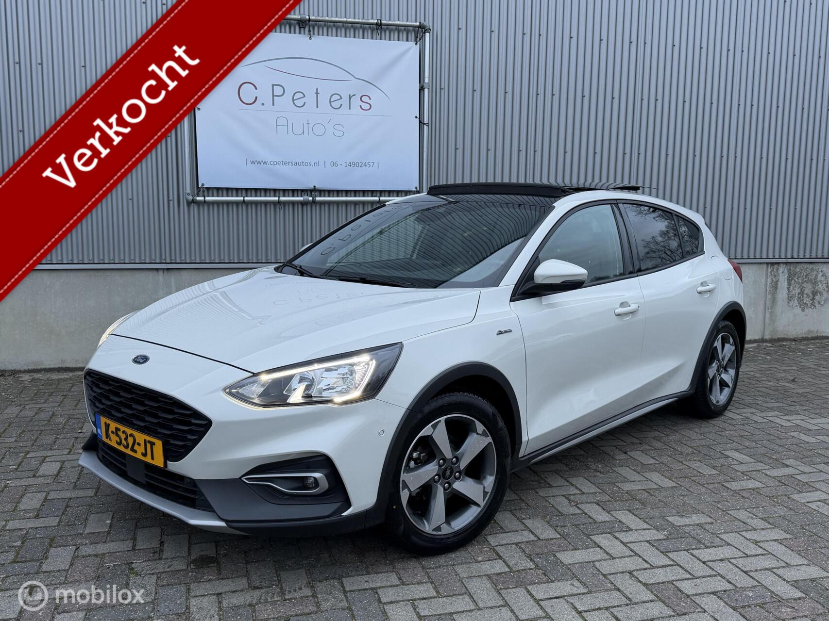 Ford Focus VERKOCHT 1.5 EcoBoost 150pk Aut. Active X Business 2021 / Panoramadak / Trekhaak / Stoel-Stuurverwarming / 1e eigenaar NAP 2021 - voorkant