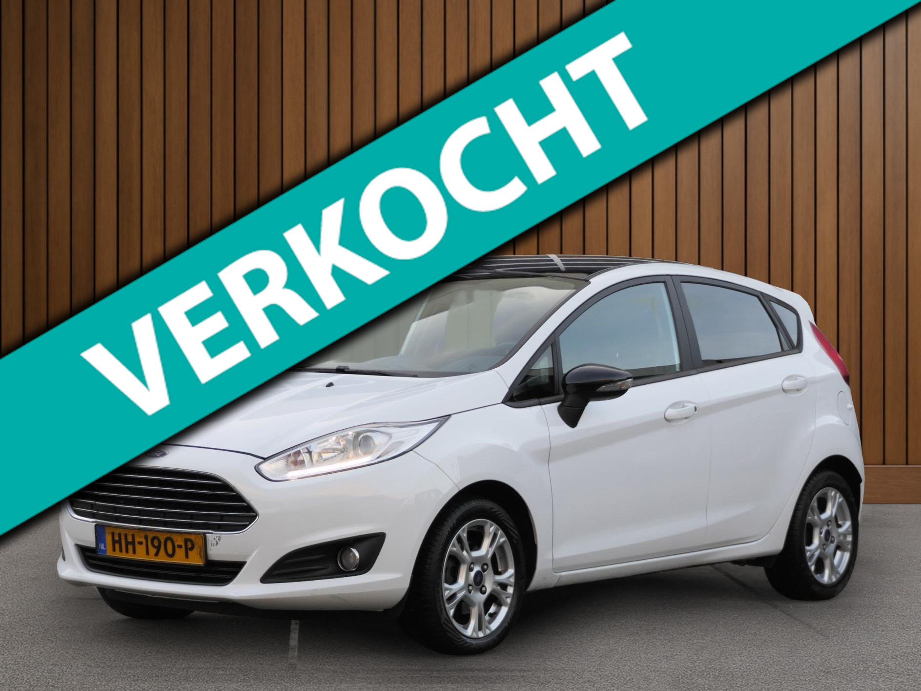 Ford Fiesta 1.0 White Edition | LM Velgen | Bluetooth | Airco 2015 - voorkant