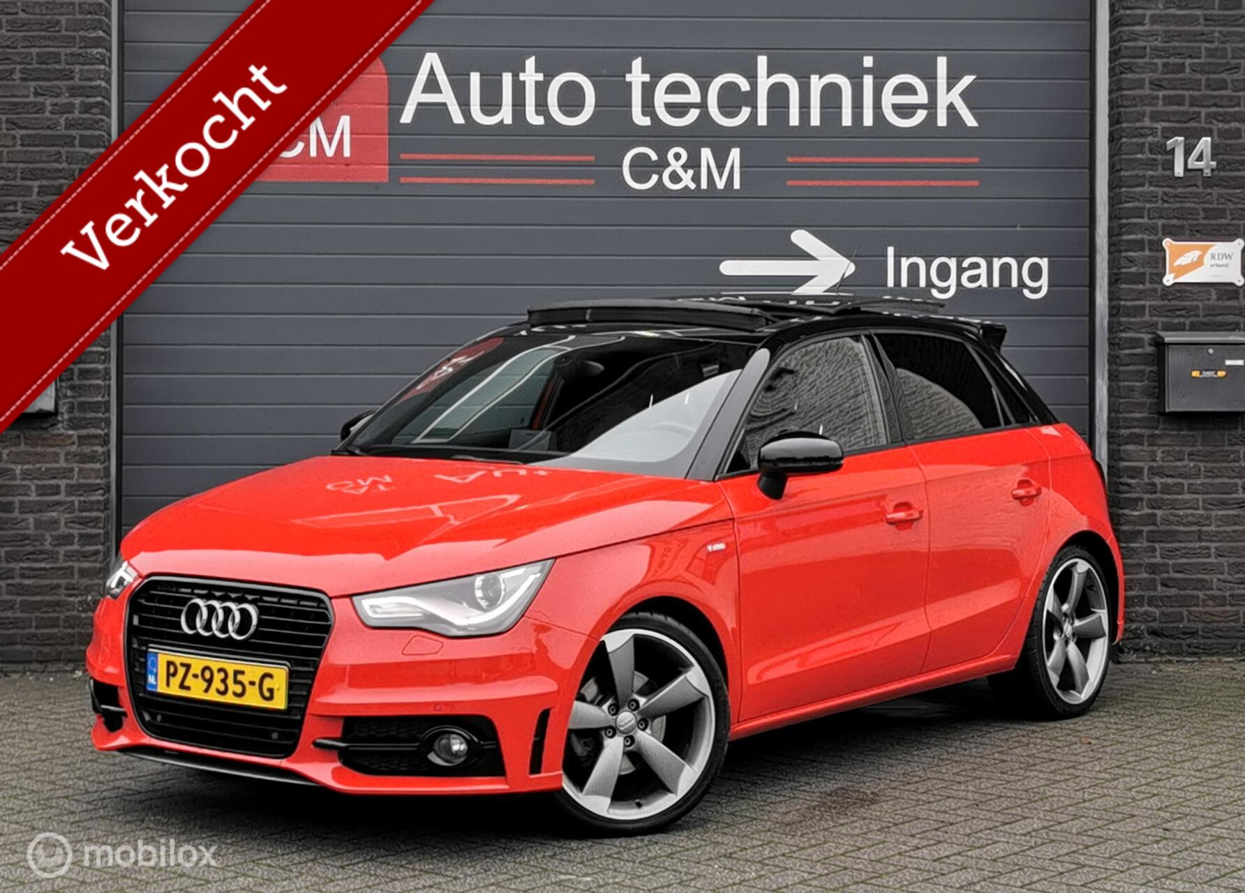 Audi A1 Sportback 1.4 TFSI 122PK S-LINE/S-TRONIC/PANO/KEYLES 2013 - voorkant