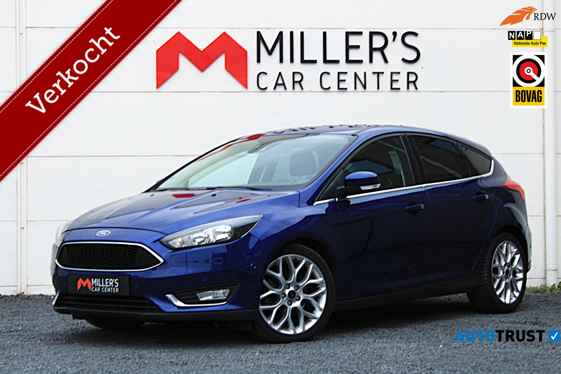 Ford Focus 1.5 Titanium VOL Camera Carplay Dodehoek 18" Sportvelgen 2017 - voorkant