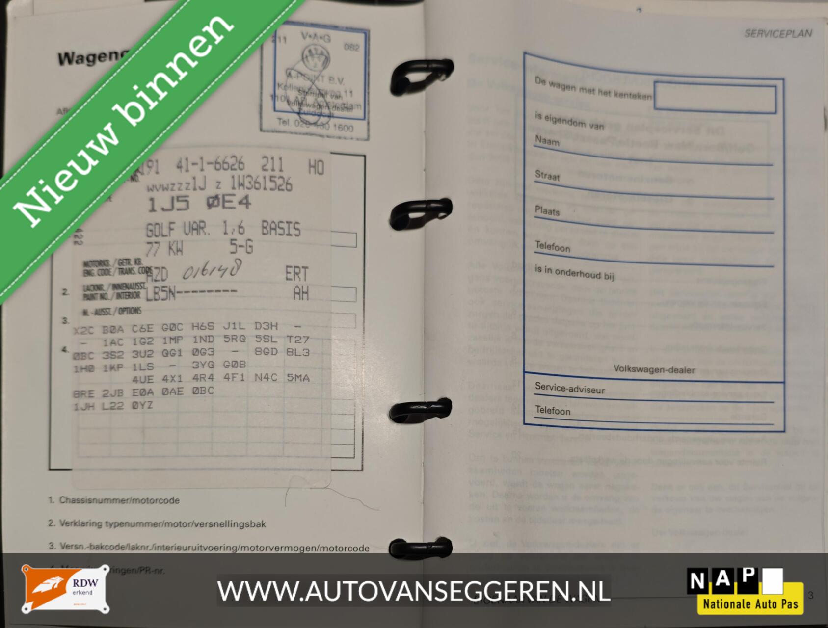 Foto van Volkswagen Golf