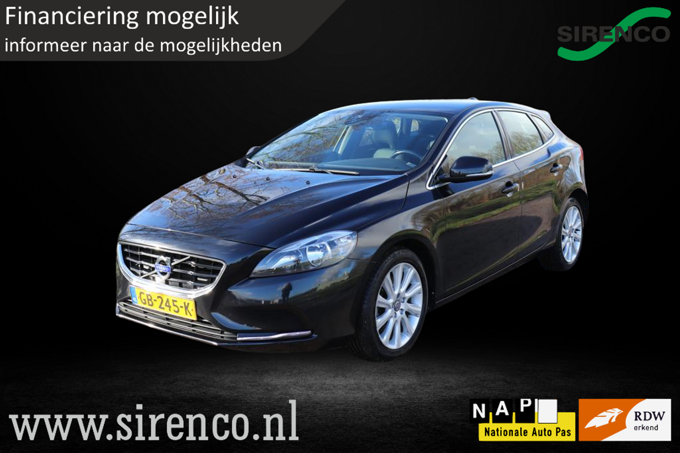 Volvo V40 1.6 T4 180pk |climate & cruise control | trekhaak | automaat | bluetooth | navigatie | virtual cockpit 2015 - voorkant
