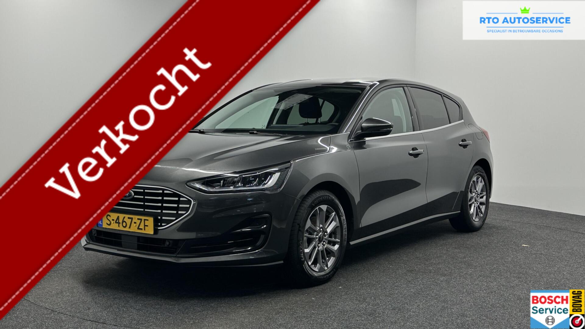 Ford Focus 1.0 EcoBoost Hybrid Titanium CARPLAY NAVI LM CRUISE ECC. 2023 - voorkant