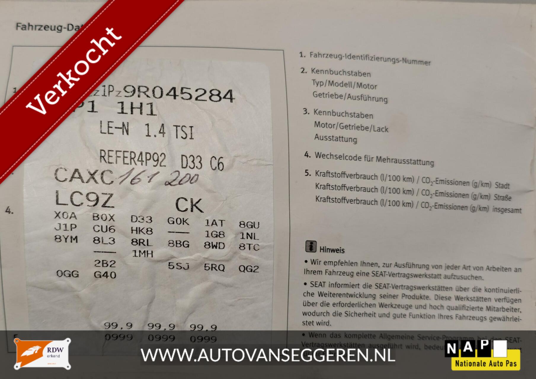 Foto van Seat Leon