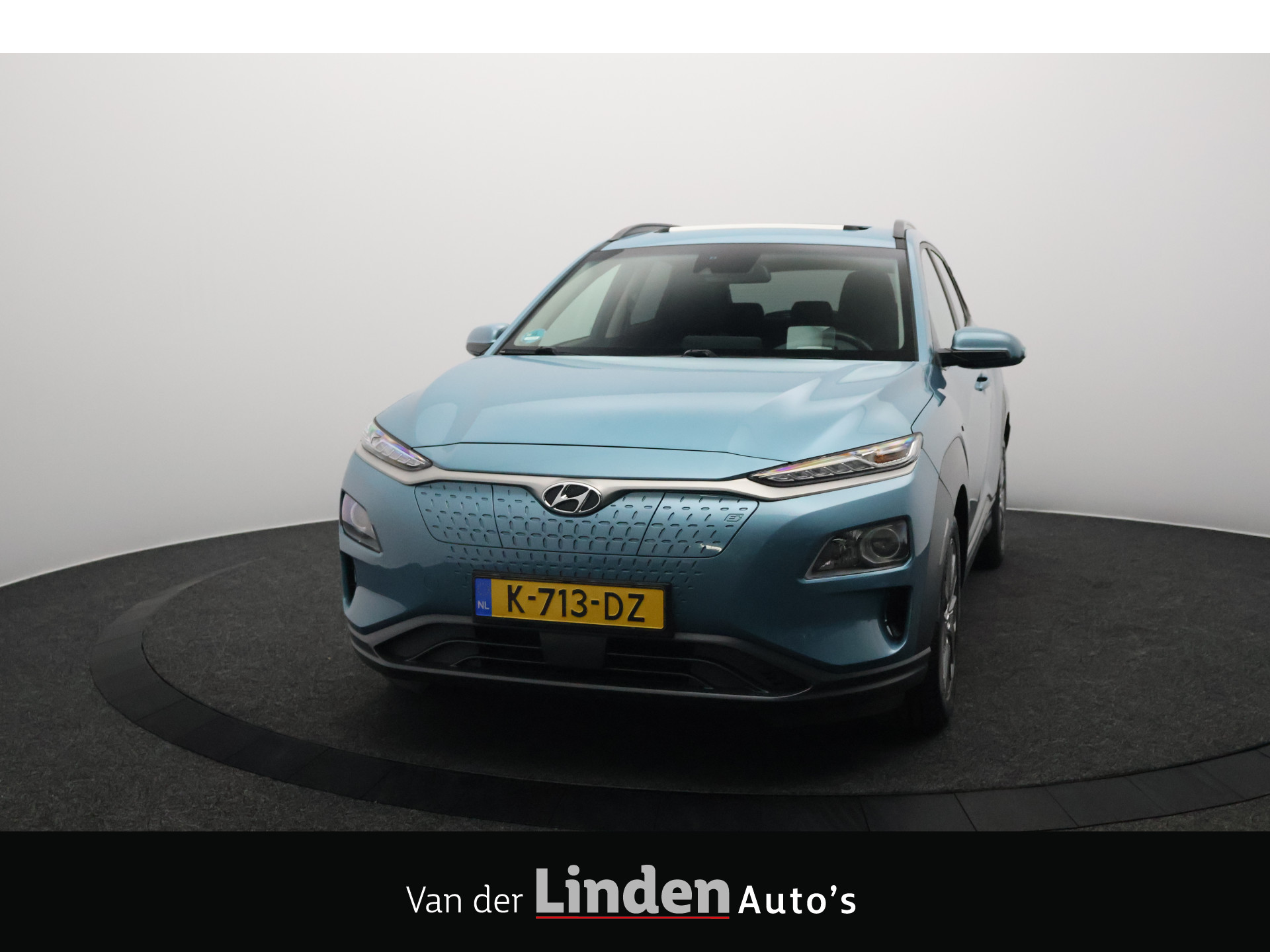 Hyundai Kona EV Fashion 64 kWh 3- Fase SOH 95,1% | Warmtepomp | Elektrisch Schuif/Kanteldak | Camera | Navigatie | Head-Up Display 2020 - voorkant