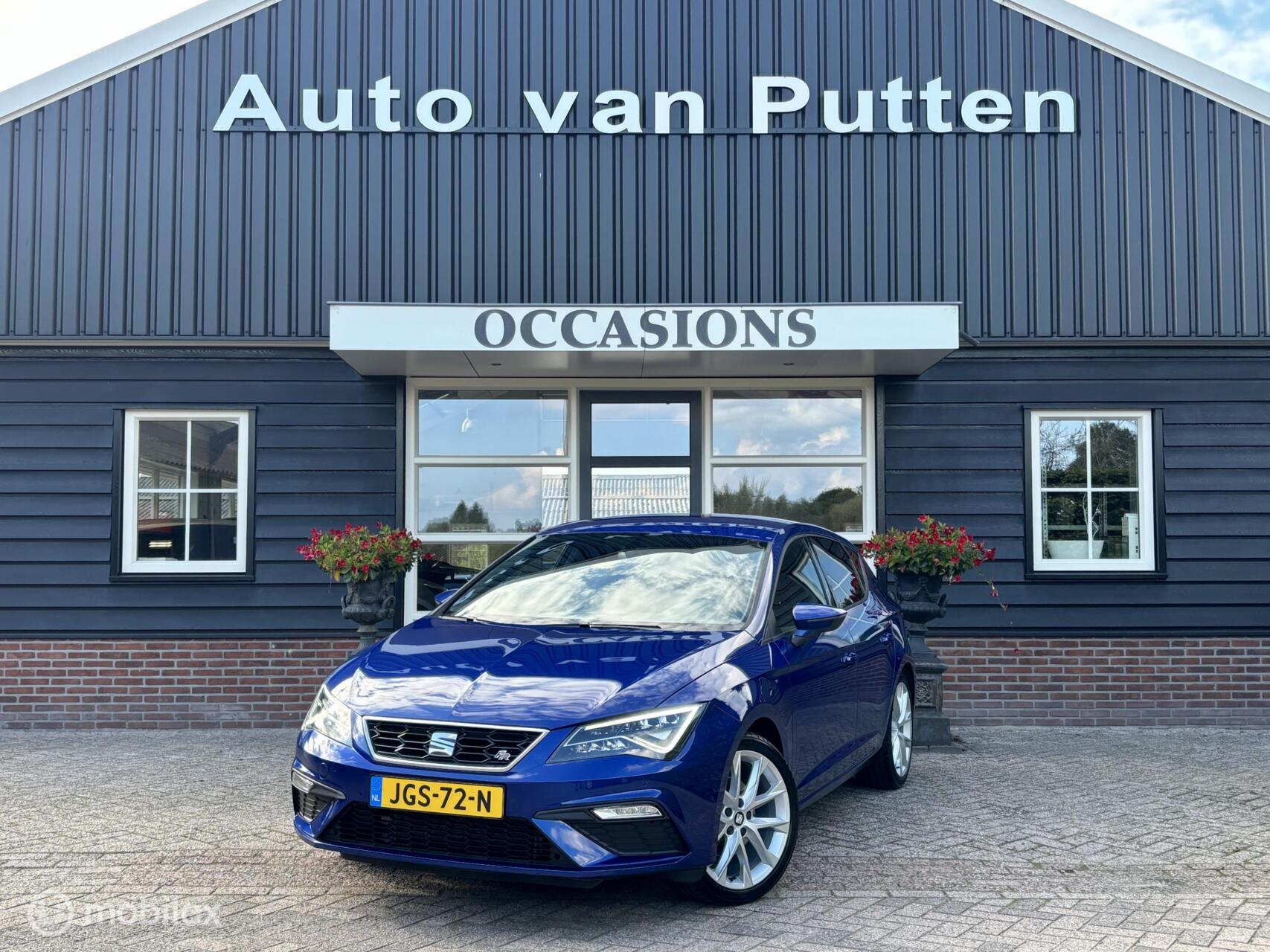 Seat Leon 1.5 TSI FR / LED / DSG / Digitaal dashboard / Flippers / Camera / Apple Carplay / Clima / Cruise / 2019 - voorkant