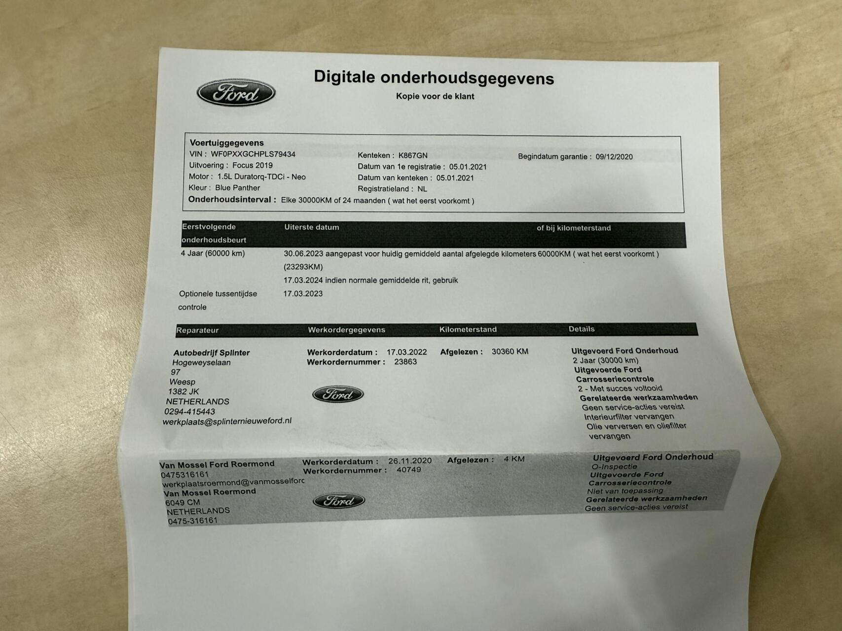 Foto van Ford Focus
