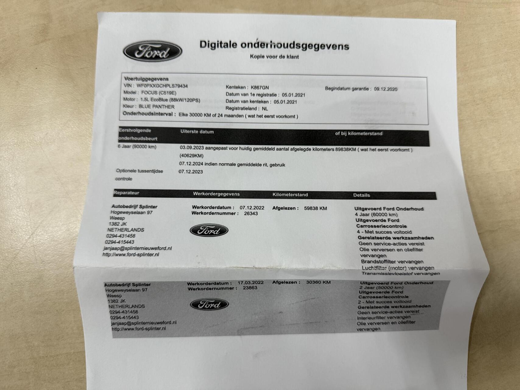 Foto van Ford Focus