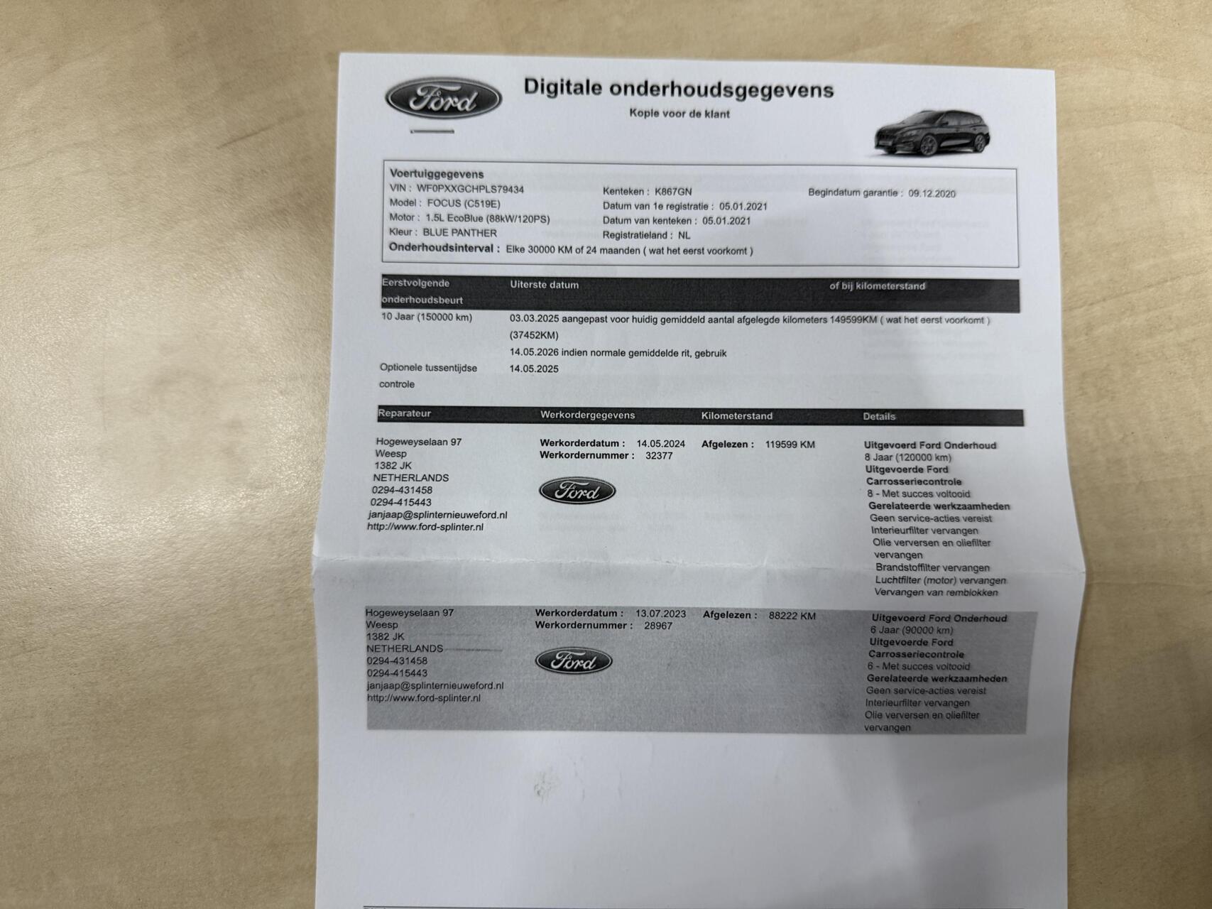 Foto van Ford Focus