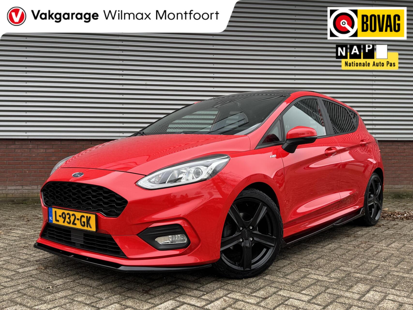 Ford Fiesta 1.0 EcoBoost ST-Line|Pano|Camera|B&O|Stoelverwarming|Cruise|Keyless|Bluetooth|Automaat| 2017 - voorkant