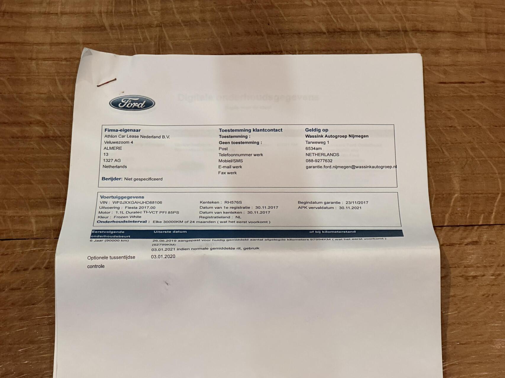 Foto van Ford Fiesta