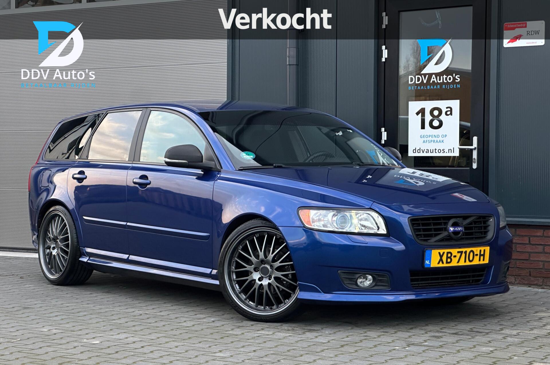 Volvo V50 1.8F|R Design|2008|PDC|Cruise|Trekhaak|Elek. Stoelen|Stoelverw.|19" LMV 2008 - voorkant