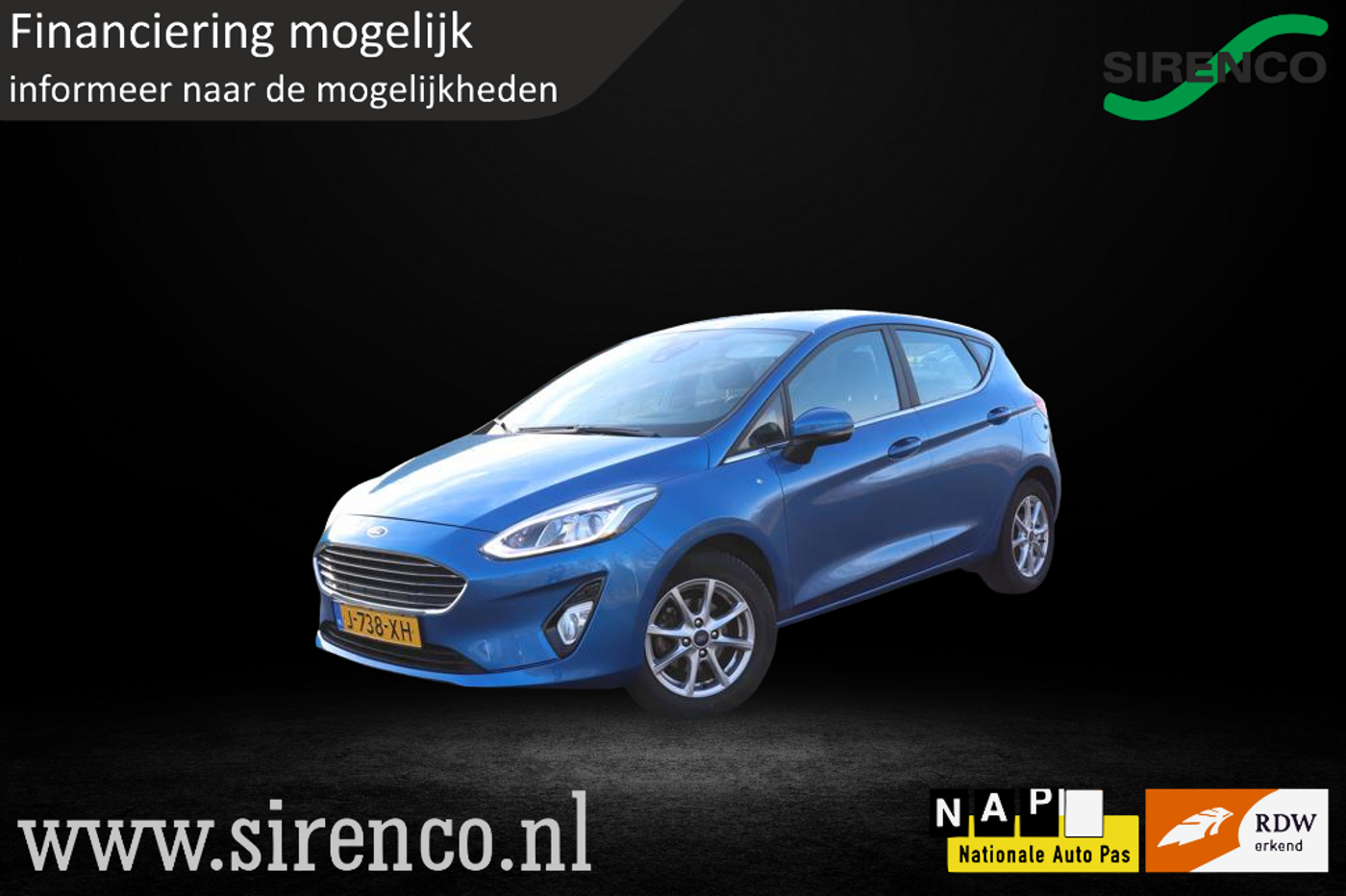 Ford Fiesta 1.0 EcoBoost Titanium X|  B&O | stoel & stuurverwarming | climate & cruise control |Android auto & Apple carplay | 2020 - voorkant