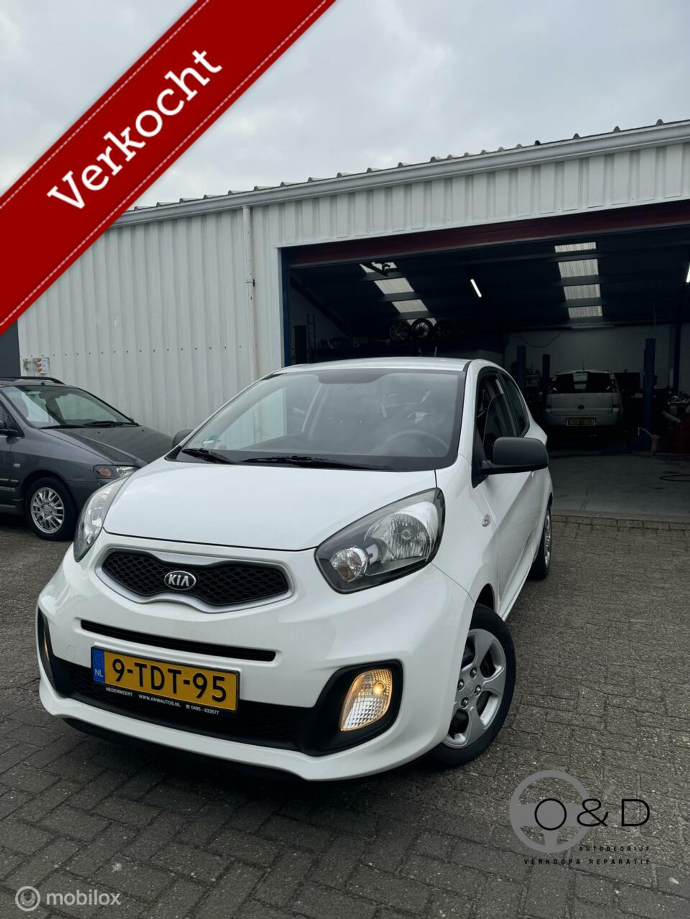 Kia Picanto 1.0 CVVT ISG | Lage Km | Nw APK | Grote Beurt 2014 - voorkant