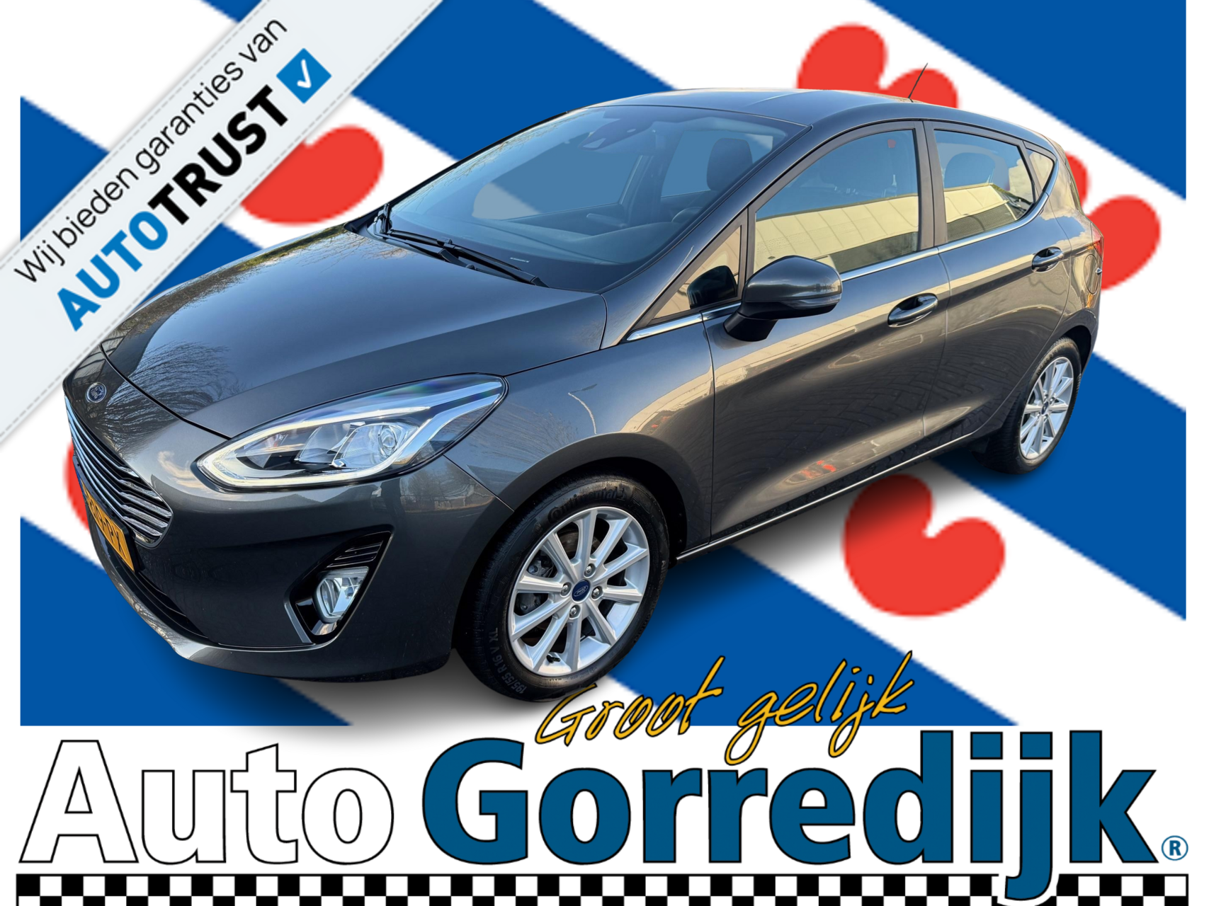 Ford Fiesta 1.0 EcoBoost Titanium NAVI,LMV,CRUISE 2019 - voorkant