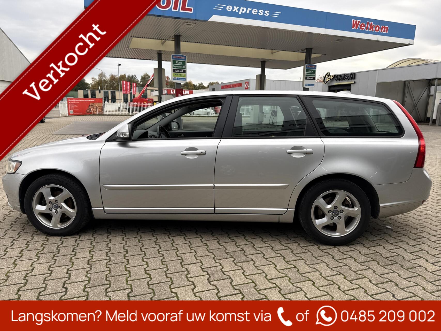 Volvo V50 2.0 Sport, climatronic, cruisecontrol, navigatie, trekhaak, pdc. 2011 - voorkant