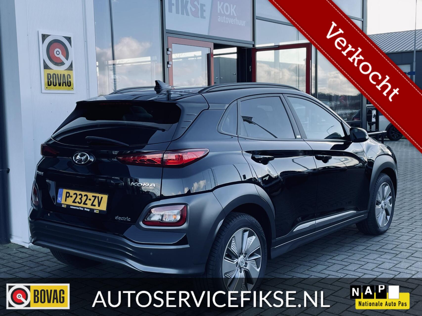 Hyundai Kona EV COMFORT 64 kWh STUUR & STOELVERW.  CAMERA 2021 - voorkant
