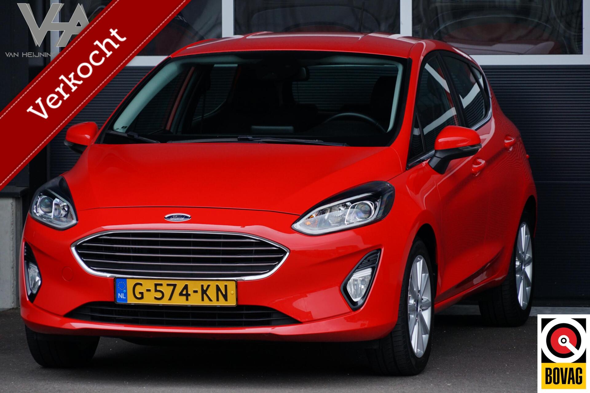Ford Fiesta 1.0 EcoBoost Titanium, trekhaak, CarPlay, cruise 2019 - voorkant