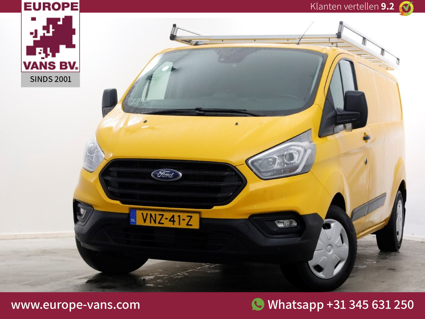Ford Transit Custom 340 2.0 TDCI 130pk L2H1 Trend Airco/Trekhaak 2800kg 03-2022 2022 - voorkant