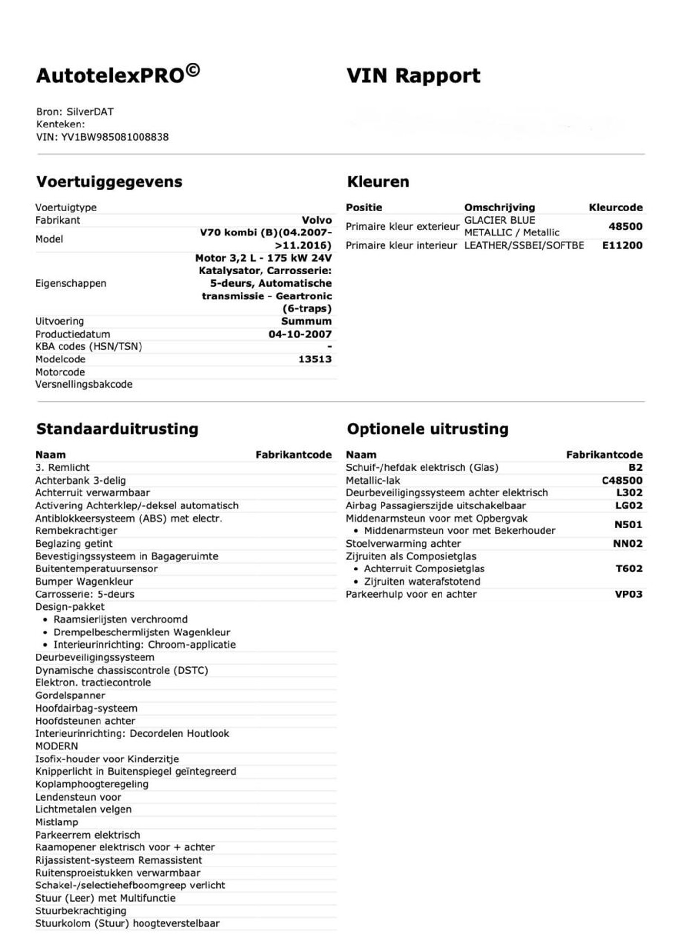 Foto van Volvo V70