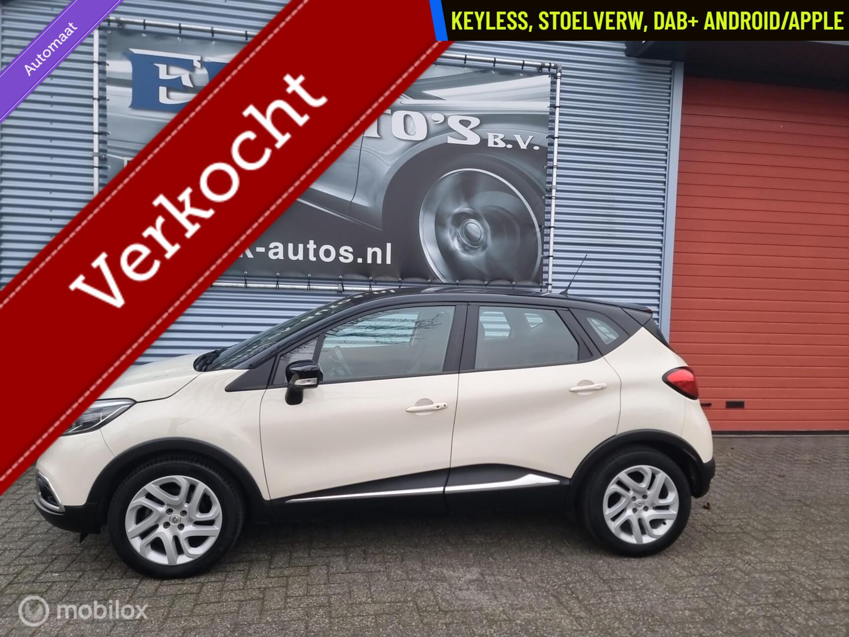 Renault Captur 1.2 TCe Aut. Keyless, DAB+, Stoelverw, Apple 2015 - voorkant
