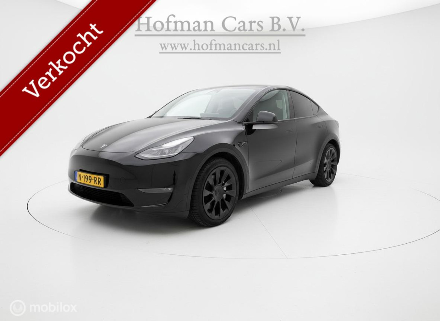 Tesla Model Y Long Range Dual AWD 75 kWh | Enhanced Autopilot | Warmtepomp | Trekhaak | 2021 - voorkant