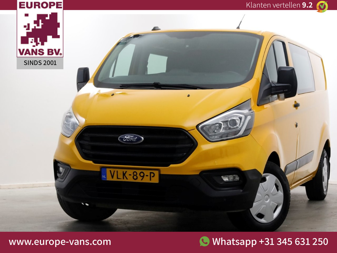 Ford Transit Custom 340 2.0 TDCI 130pk L2H1 Trend D.C. Camera/Trekhaak 2800kg 09-2021 2021 - voorkant