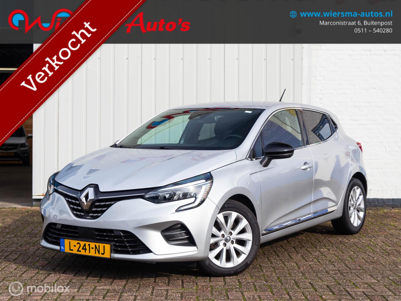Renault Clio 1.0 TCe Intens|Carplay|LED|Leder|Cruise|Camera|PDC 2021 - voorkant