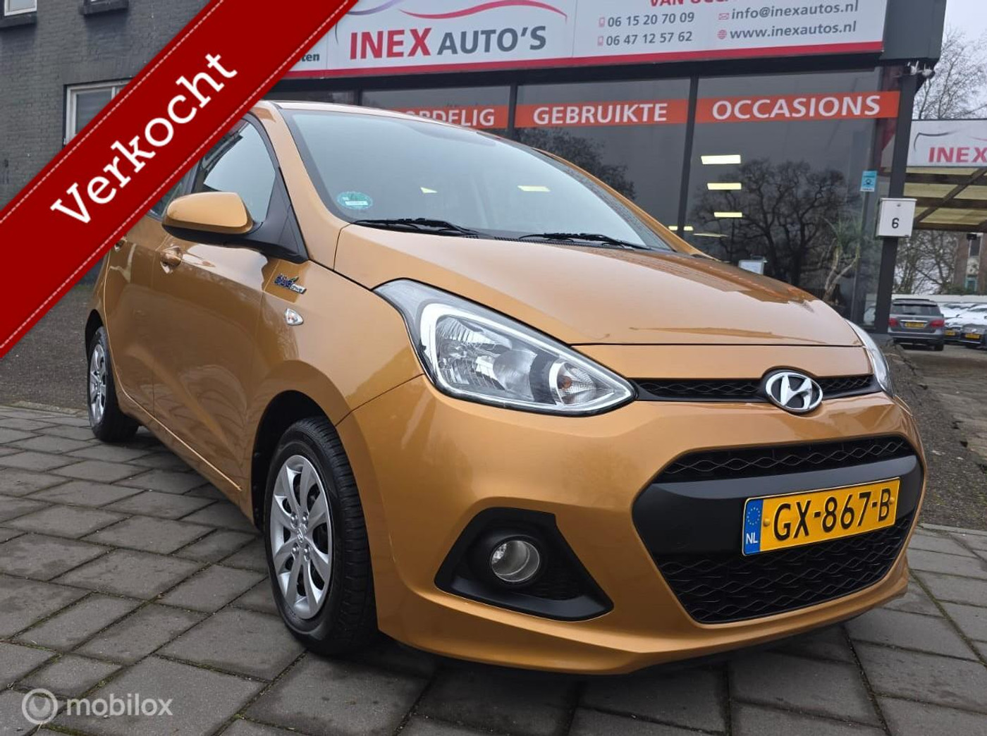 Hyundai I10 1.0i i-Motion Comfort Plus Inclusief APK +Afleveringsbeurt Zeer nette auto 2015 - voorkant