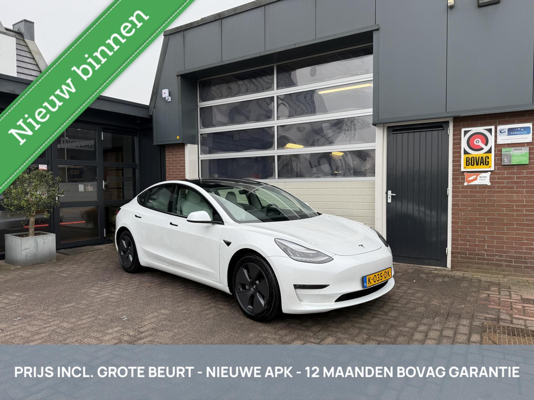 Tesla Model 3 Long Range AWD 75 kWh SOH 94% NW MODEL *ALL-IN PRIJS* 2020 - voorkant