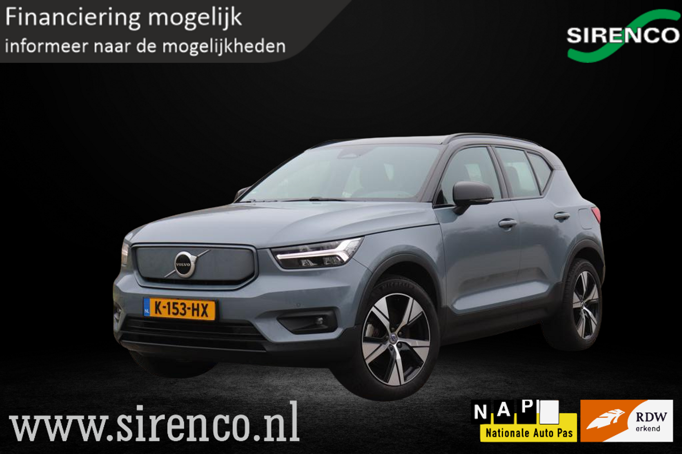Volvo XC40 Recharge P8 AWD R-Design | camera | pilotassist plus | Android auto & Apple carplay | stoel+stuur verwarming | blind spot | dab | 2020 - voorkant