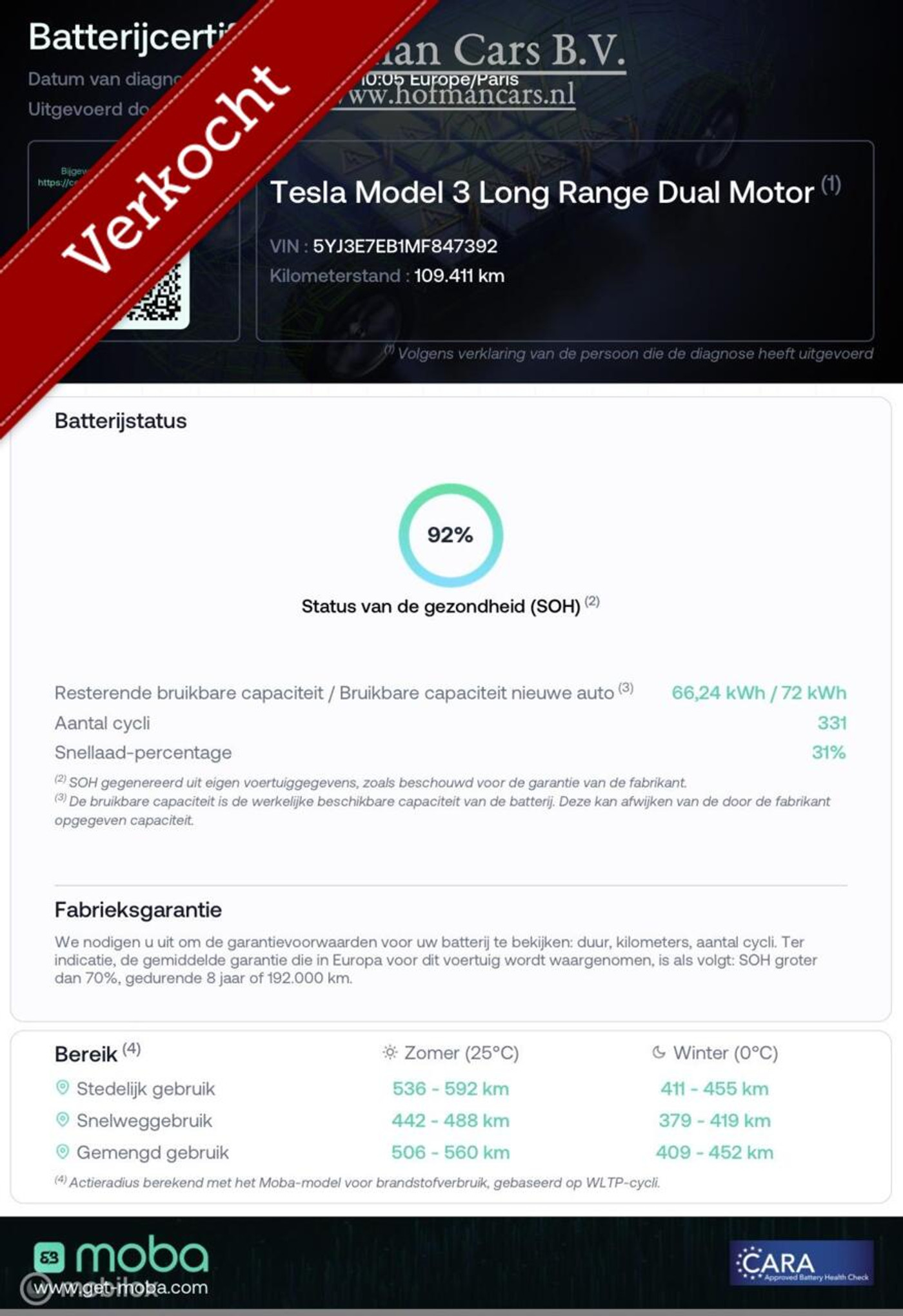 Foto van Tesla Model 3