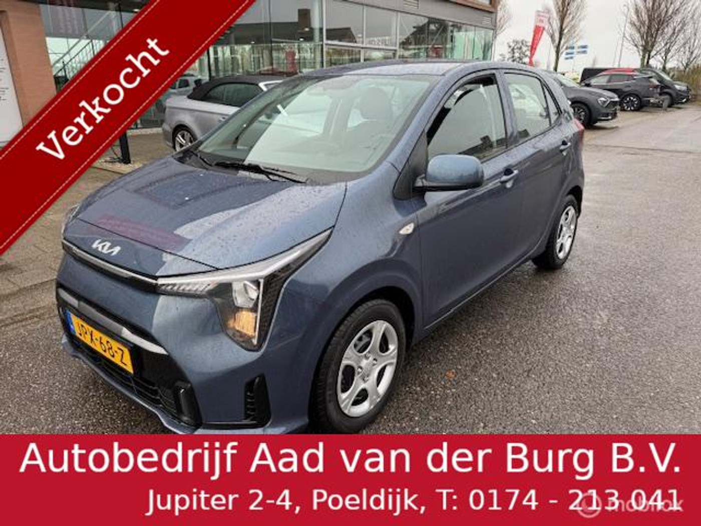 Kia Picanto 1.0  DynamicLine Automaat Navigatie , Bleutooth , Apple carplay , Camera & Parkeerhulp achter , Airo , Electr ramen - spiegels en deur vergrendeling  €19.000,- ex btw 2025 - voorkant