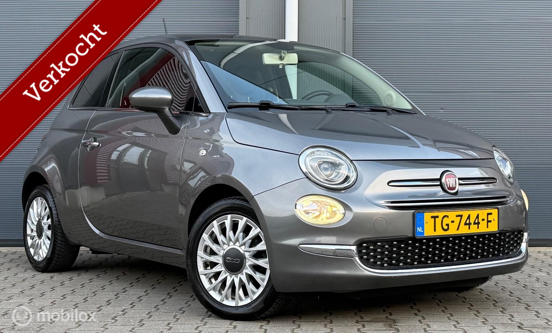 Fiat Fiat 500 1.2 Lounge By Beats Pano.dak/Airco/Cruise controle. 2017 - voorkant