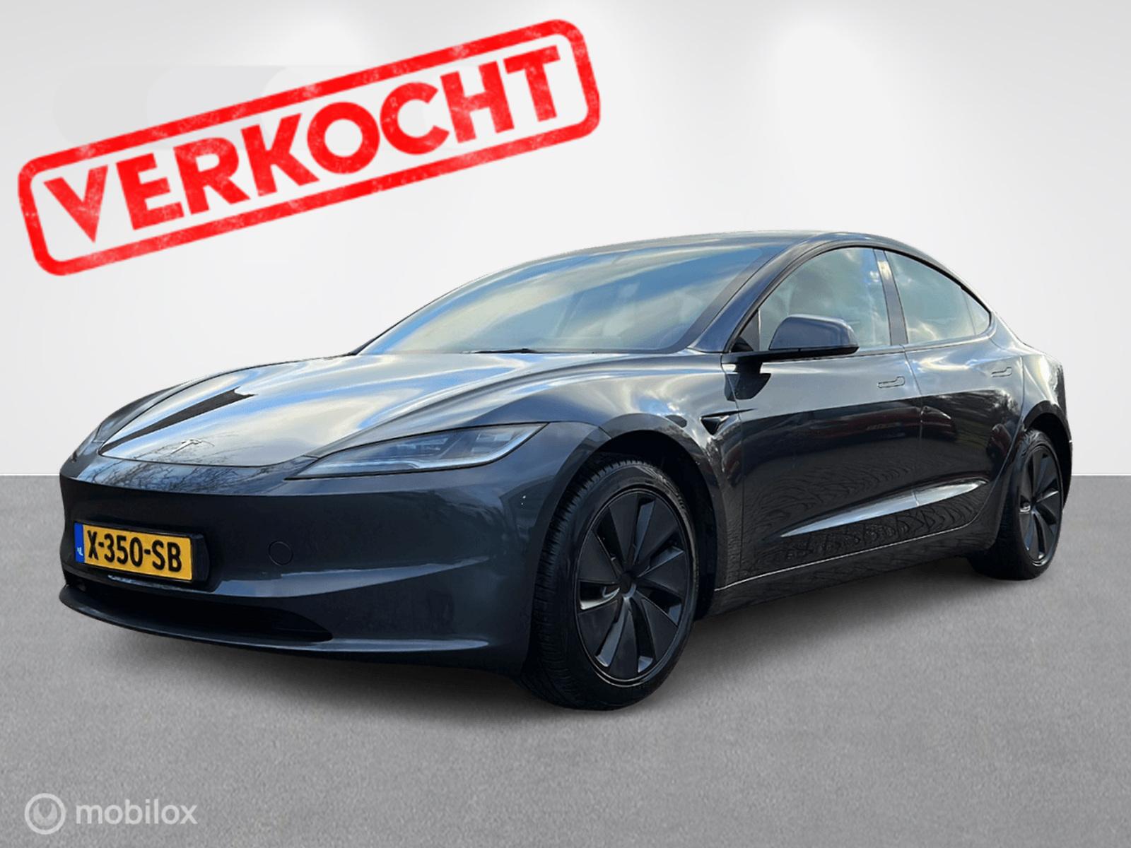 Tesla Model 3 RWD NIEUW MODEL!! BTW 2024 - voorkant
