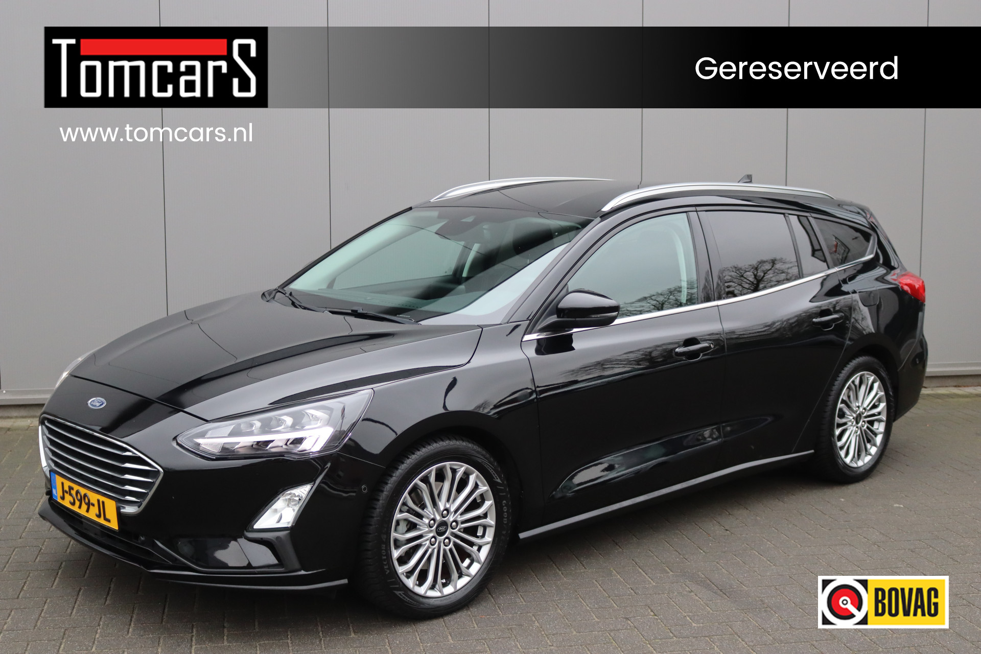 Ford Focus 125PK EcoB. Titanium Trekhaak/Navigatie/Camera/Keyfree/Winter-pack 2019 - voorkant