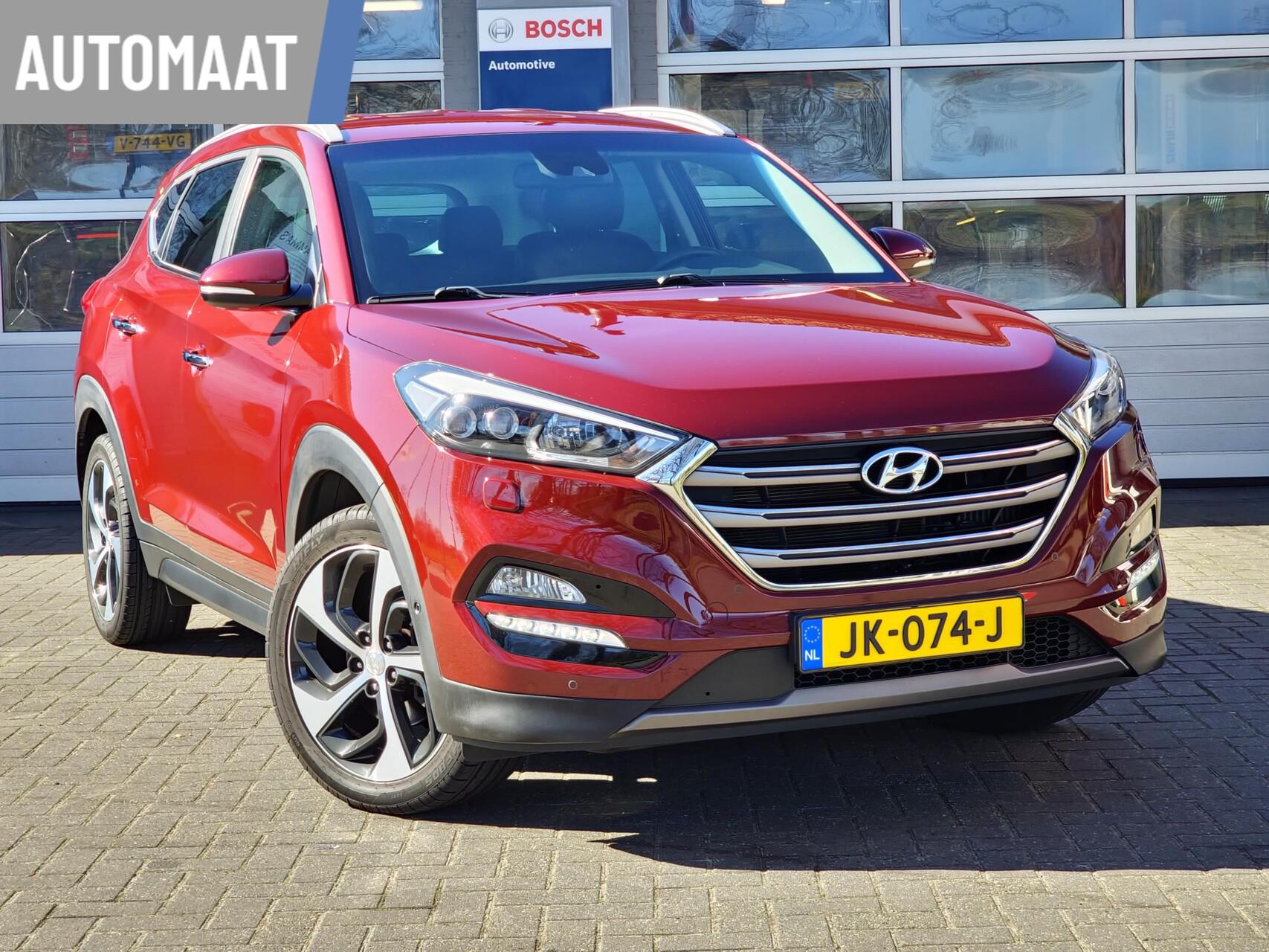 Hyundai Tucson 1.6 T-GDi Premium 4WD|Automaat|Carplay|Leer|Stoel verwarming & koeling| 2016 - voorkant