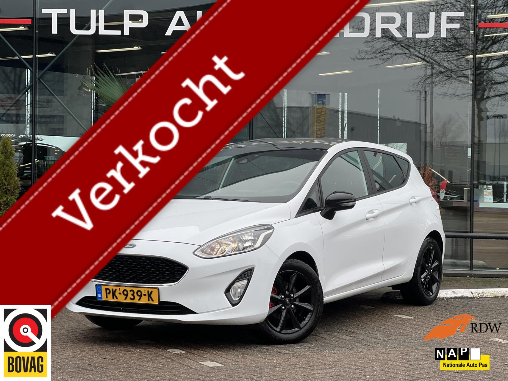 Ford Fiesta 1.1 Trend 5 Deurs Wit Airco Navi Unieke combi! NAP 2017 - voorkant
