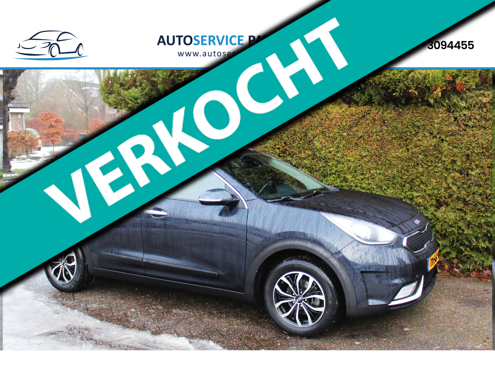 Kia Niro 1.6 GDi Hybrid DynamicLine 2018 - voorkant