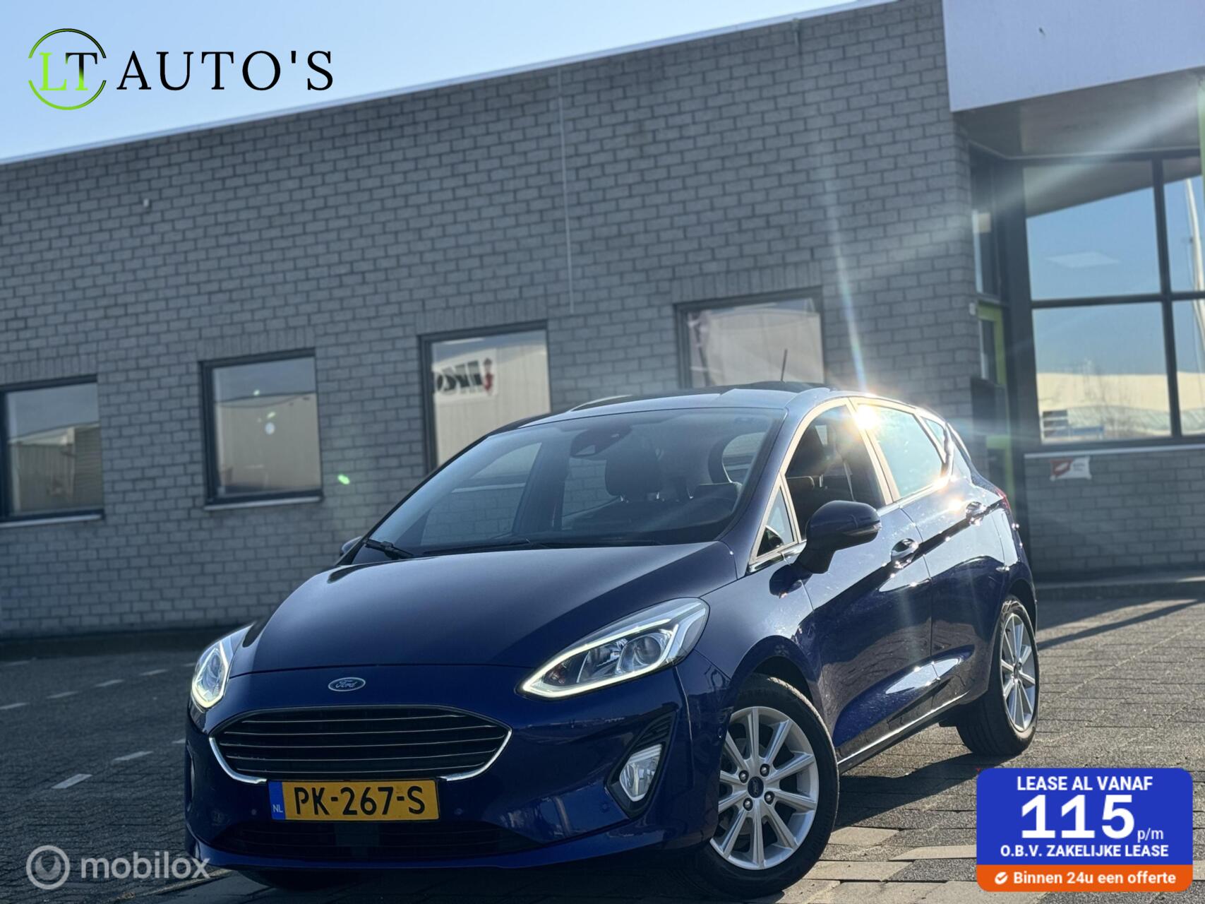 Ford Fiesta 1.0 EcoBoost Titanium|LED Carplay ACC Camera NAP 2017 - voorkant
