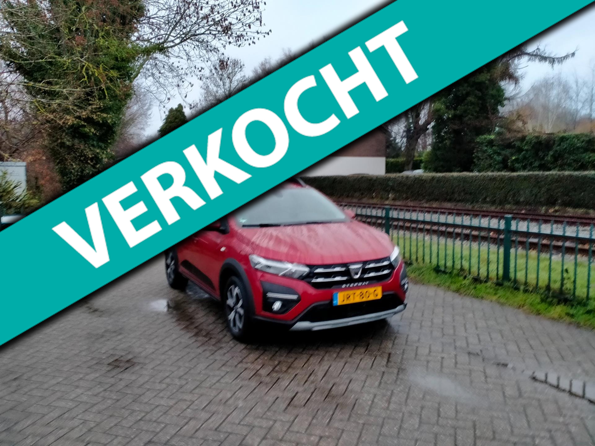 Dacia Sandero Stepway 1.0 TCe 90 Comfort AUTOMAAT navi clima lage km! ALLINPRIJS 2021 - voorkant