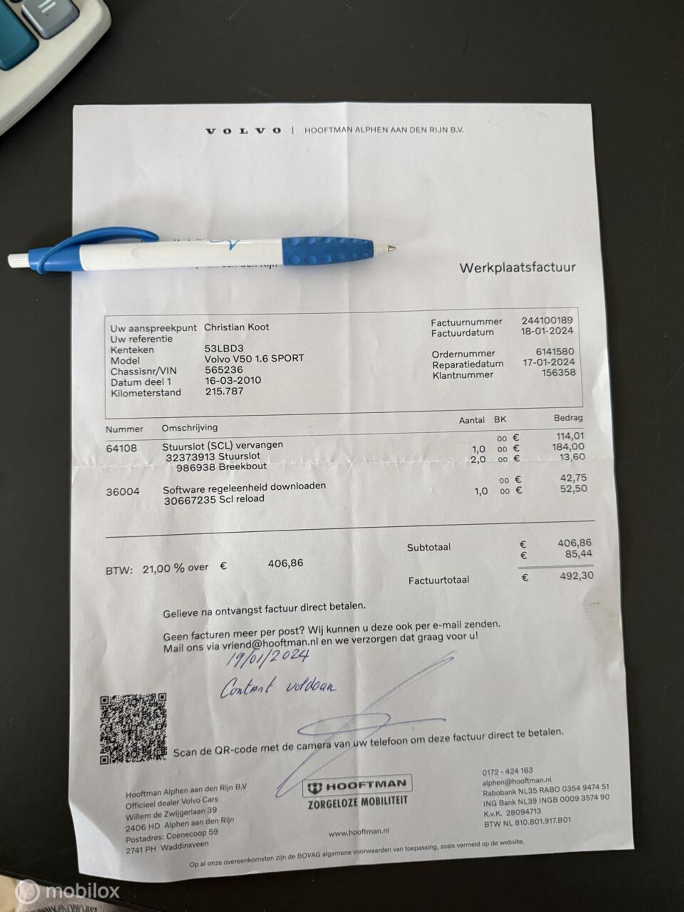 Foto van Volvo V50